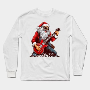 Guitar Santa Long Sleeve T-Shirt